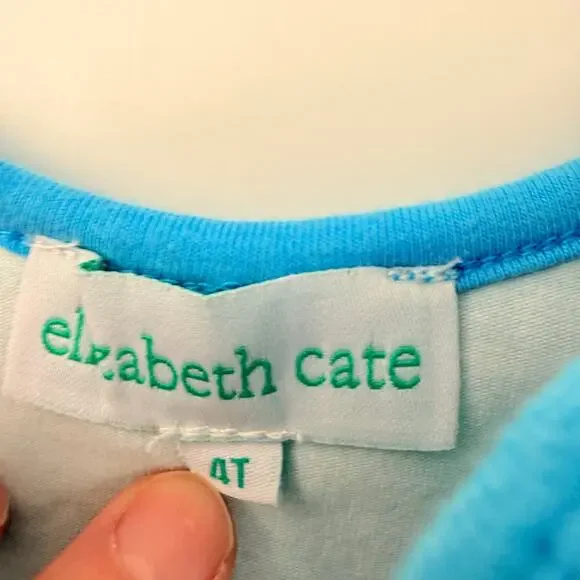 Elizabeth Cate Blue Grid Dress - Picture 4 of 5